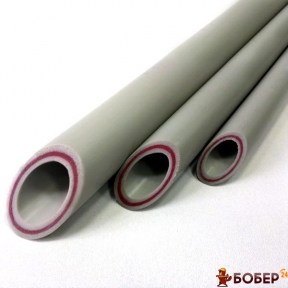 Труба PPR PN20 скловолокно д.25, (сіра) L=4м 016010403 УКТ ЗЕД 3917 21 10 00