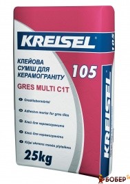 105 Kreisel Клейова суміш для керамограніта, 25 кг (пал.42шт)  {3214}