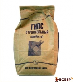 Гіпс фасований будівельний, 3 кг