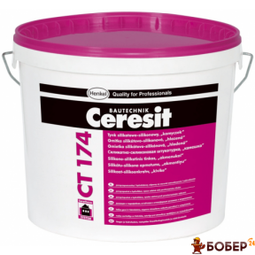 СТ 174/25  Штукатурка декор.1,5мм СИЛІКОН-СИЛІКАТНА камінцева  {3214}