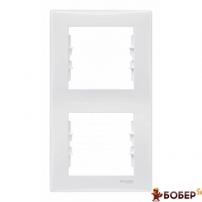 Рамка 2-місна вертикальна Schneider Sedna (білий) УКТ ЗЕД 8538 90 99 00