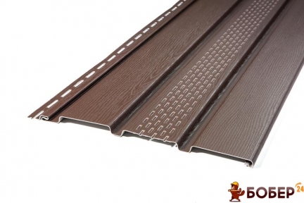 Панель перфорована коричнева 3000х305 мм (0,915 м2) (22шт/упак) {3925 90 80 00}