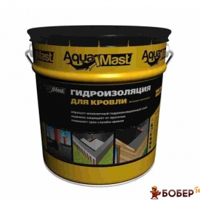 Мастика бітумно-гумова AquaMast (відро 3 кг) для кровли (144 шт/пал) {2715000090}