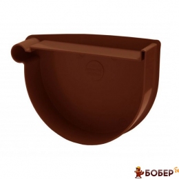 Заглушка воронки ліва коричнева RainWay 90 {3925}