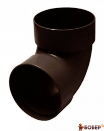 Відвод двохмуфтовий 87* d-100 мм коричневий RainWay 130 {3917}