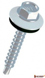 Гвинт ТЕХ-HF 4,8/35 RAL 9010 білий УКТ ЗЕД 7318 12 90 90