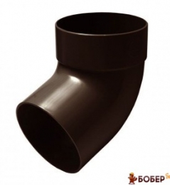 Відвод одномуфтовий 87* d-100 мм коричневий RainWay 130 {3917}