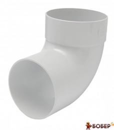 Відвод одномуфтовий 67* d-75 мм білий RainWay 90 {3917}