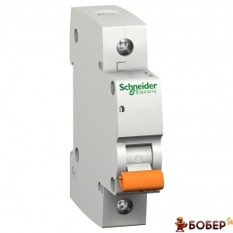 Автоматичний вимикач ВА 63, 1Р, 25А, С Schneider УКТЗЕД 8536 20 10 00