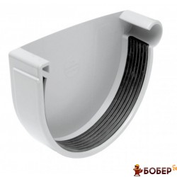 Заглушка ринви ліва біла RainWay 130 {3925}