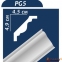 Плінтус стельовий  Premium decor PG5 2 м (49*45), (75 шт)  {3916}